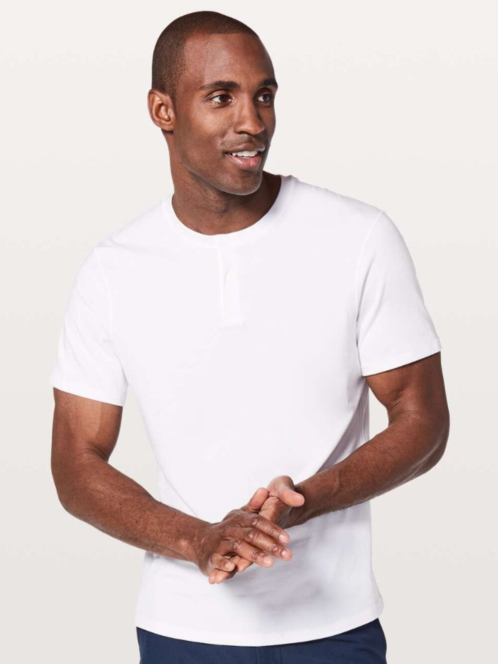 Lululemon Men's 5 Year Basic Short Sleeve Henley - White